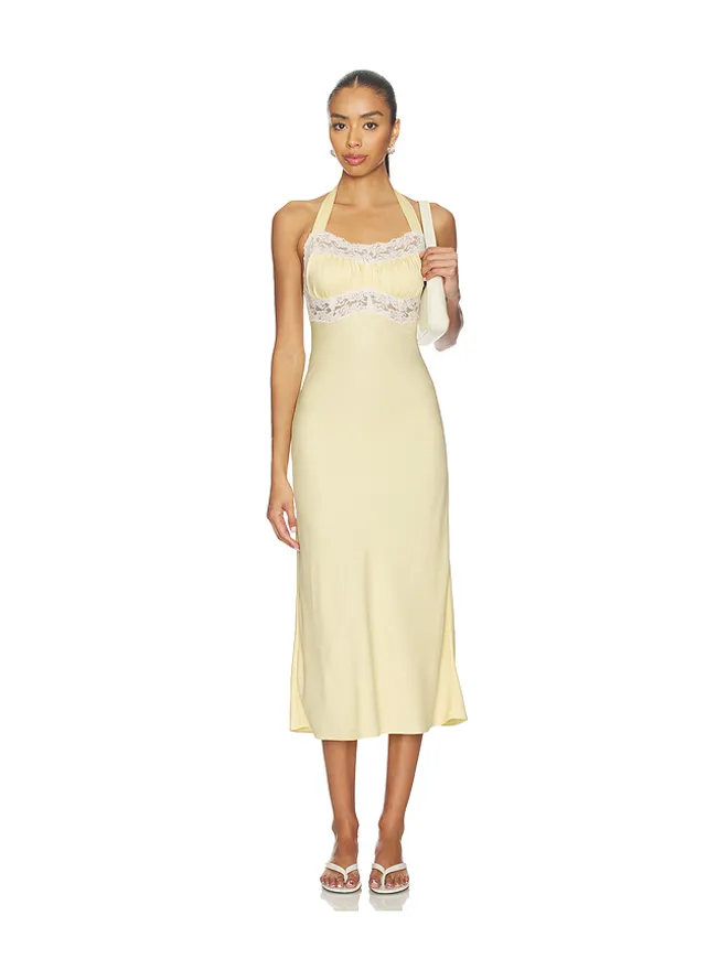 Frankies Bikinis Frankies Bikinis DARCY SATIN MIDI ドレスの商品画像