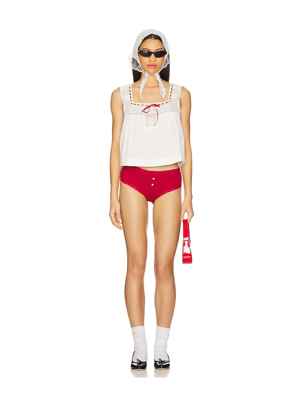 Frankies Bikinis BLUEBELL リブショートパンツ - 画像5