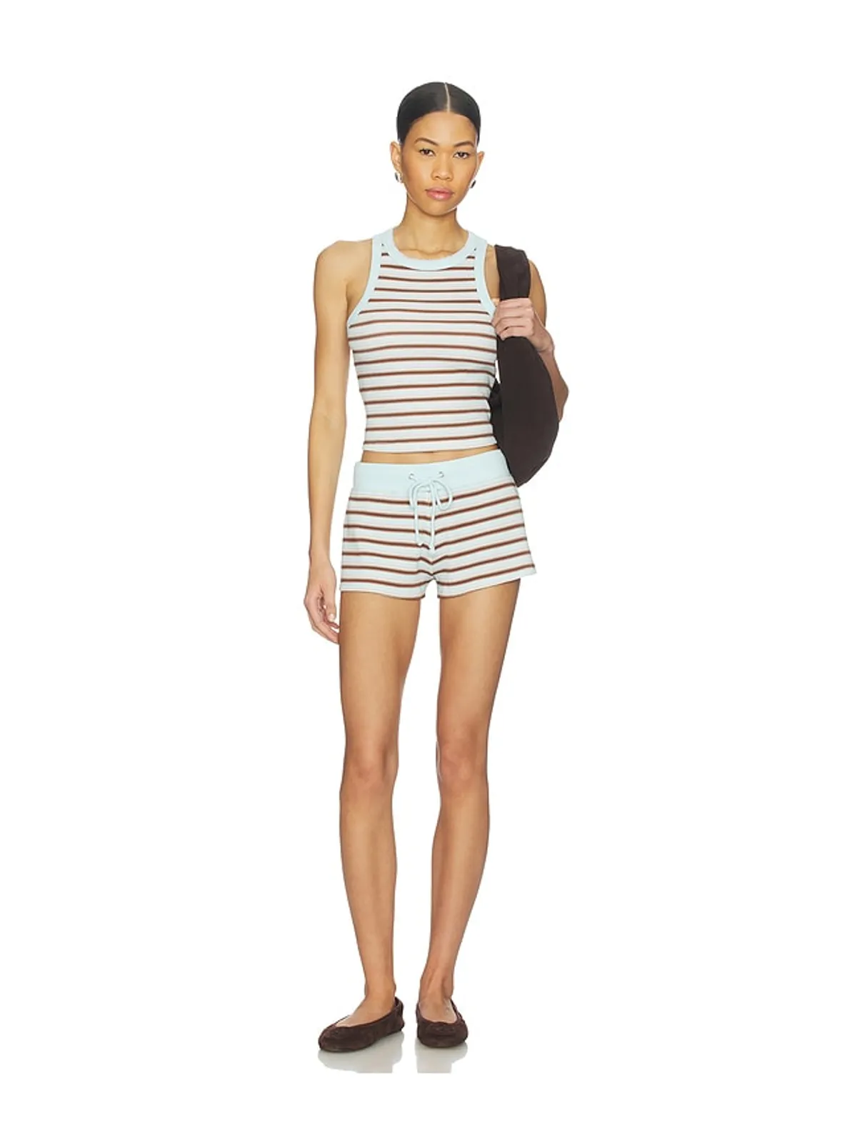 Frankies Bikinis NOAH THERMAL ショートパンツ - Blue,Brown. - 画像5