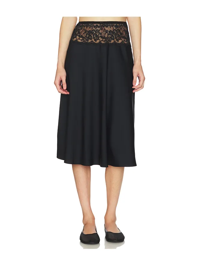 Frankies Bikinis Frankies Bikinis HARPER SATIN MIDI スカートの商品画像