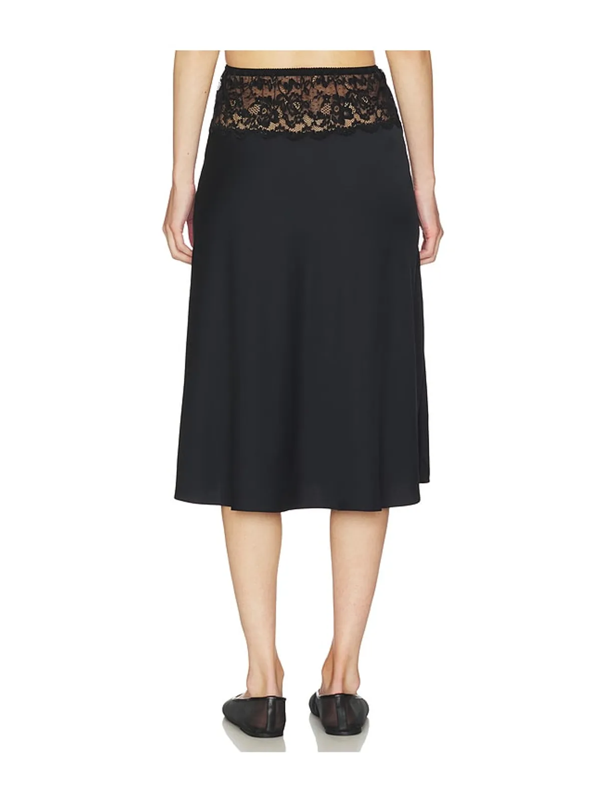 Frankies Bikinis HARPER SATIN MIDI スカート - 画像4