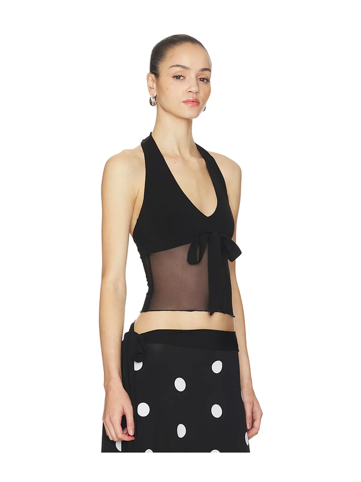 Frankies Bikinis MAY MESH HALTER トップ - 画像2