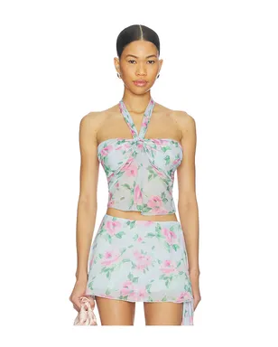 Frankies Bikinis MARIBEL CHIFFON HALTER トップ - サムネイル1