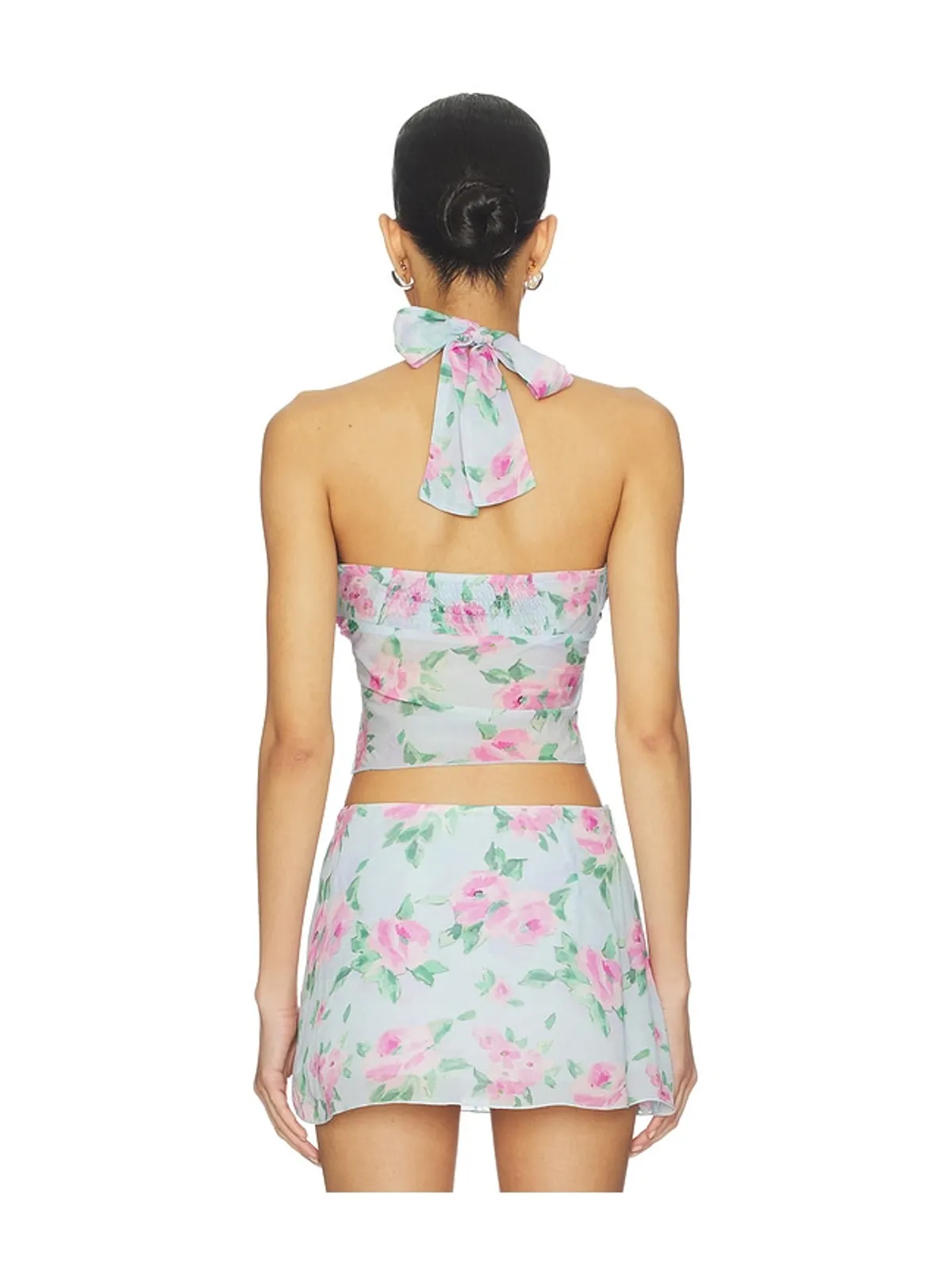 Frankies Bikinis MARIBEL CHIFFON HALTER トップ - 画像3