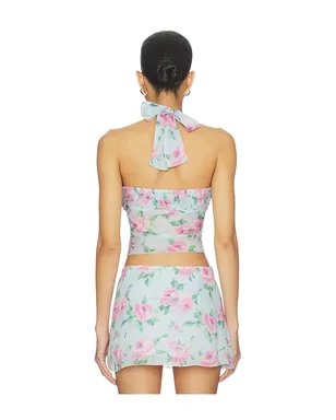 Frankies Bikinis MARIBEL CHIFFON HALTER トップ - サムネイル3
