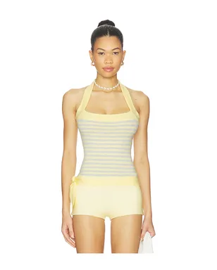 Frankies Bikinis QUINN CLOUD KNIT HALTER トップ - サムネイル1