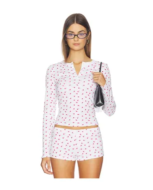 Frankies Bikinis AMORA COTTON LONG SLEEVE シャツ - サムネイル1