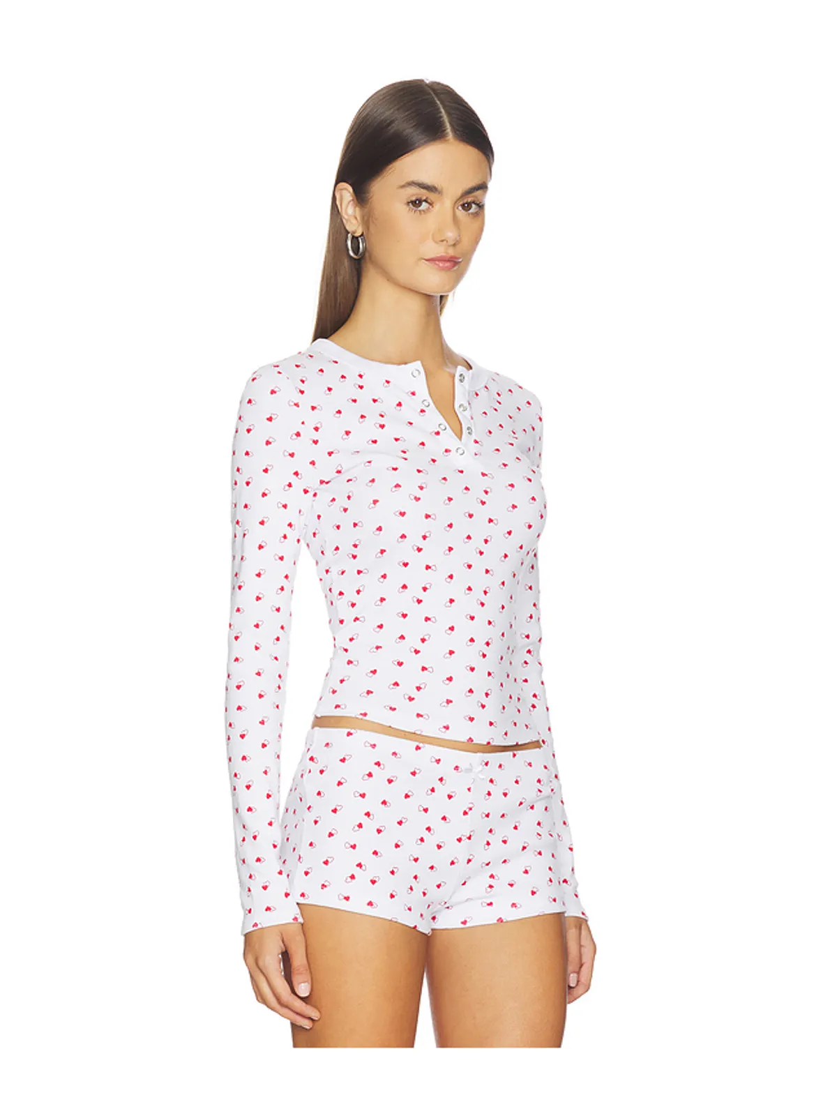 Frankies Bikinis AMORA COTTON LONG SLEEVE シャツ - 画像2