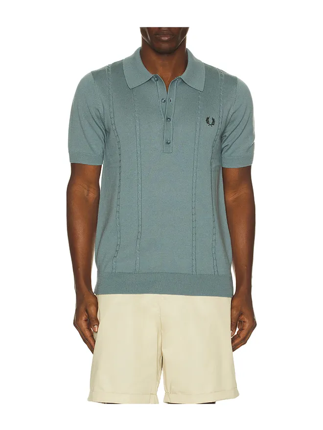 Fred Perry Fred Perry CABLE KNIT ポロシャツの商品画像