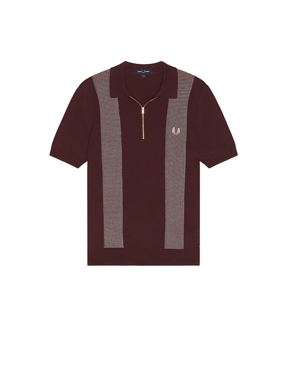 Fred Perry PANEL DETAIL ニットポロシャツシャツ - 画像4