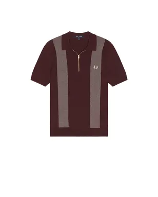 Fred Perry PANEL DETAIL ニットポロシャツシャツ - サムネイル4