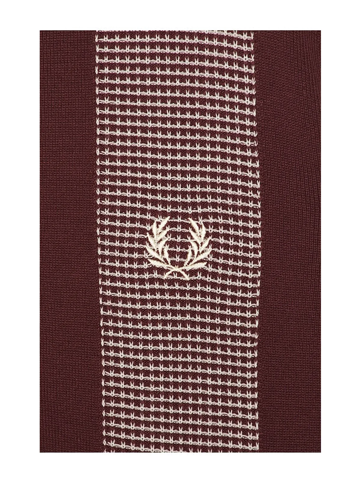 Fred Perry PANEL DETAIL ニットポロシャツシャツ - 画像5