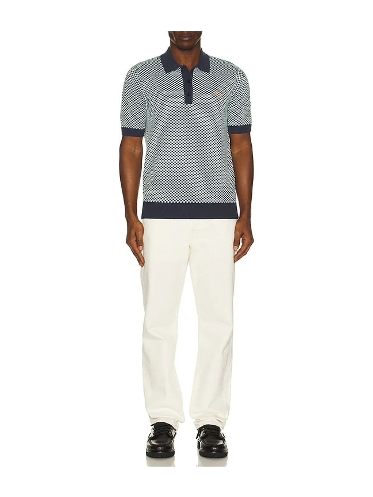 Fred Perry CHEQUERBOARD ニットシャツ - 画像3