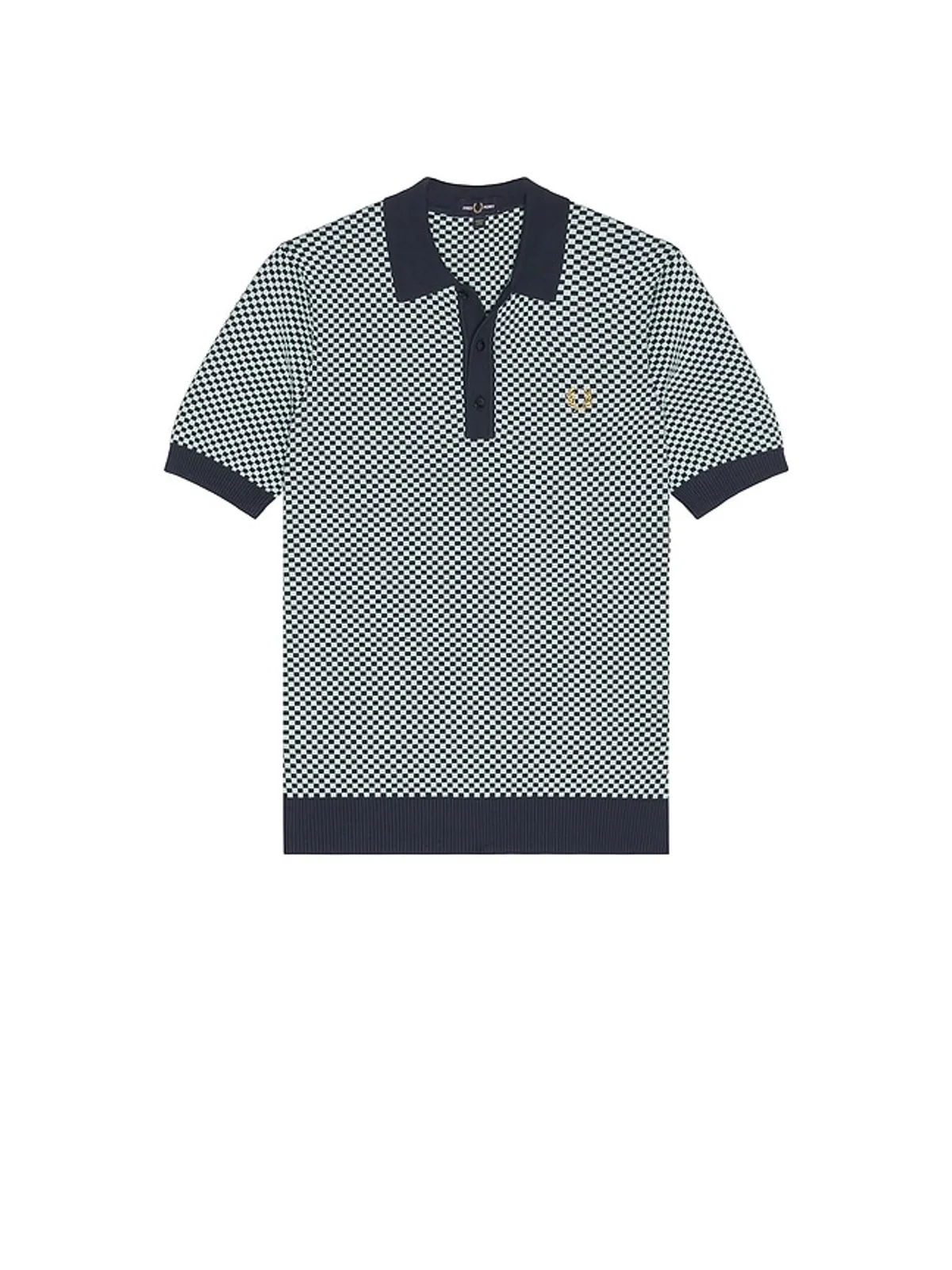 Fred Perry CHEQUERBOARD ニットシャツ - 画像4