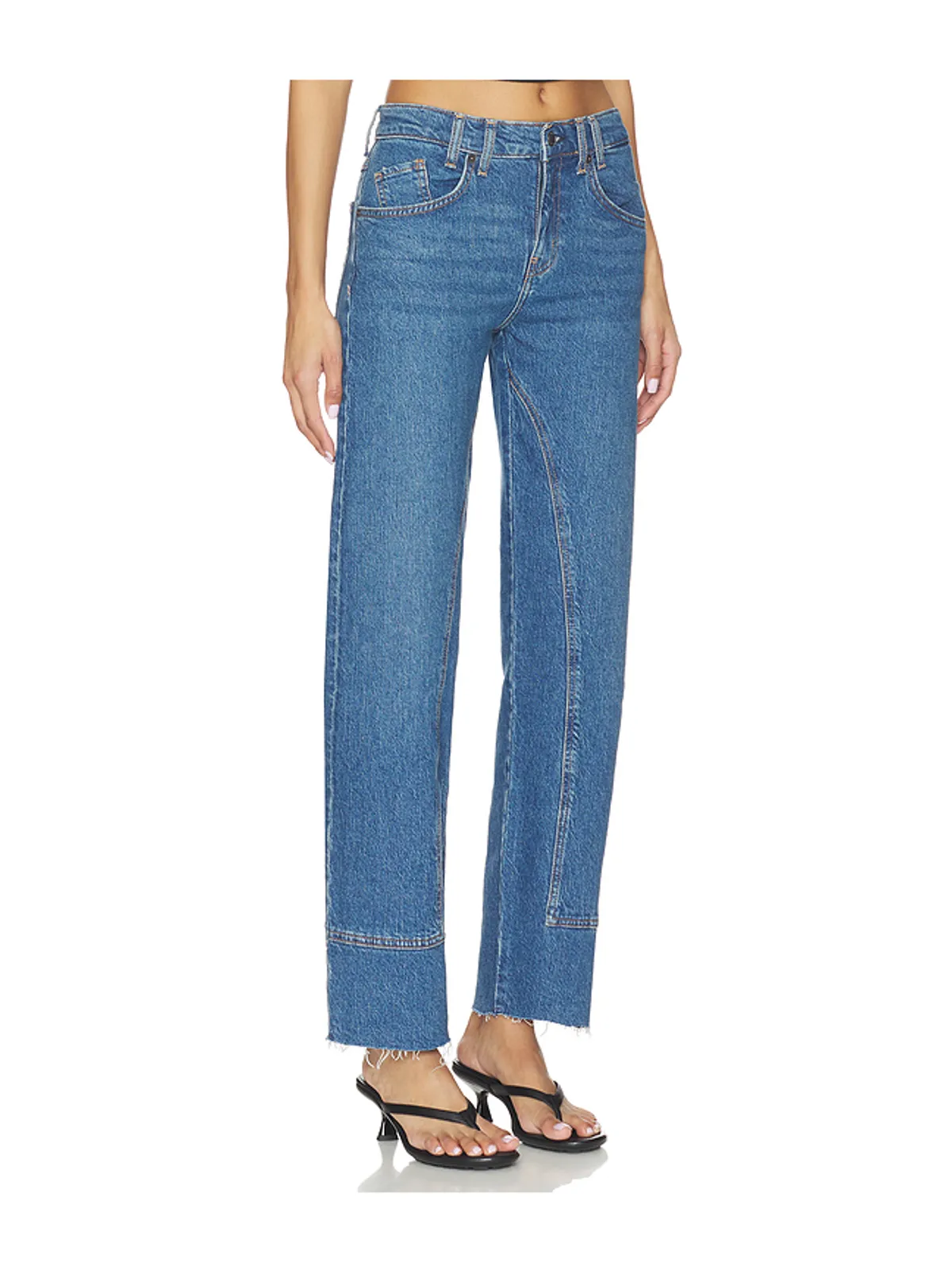 Free People RISK TAKER ミッドライズストレート - 画像2