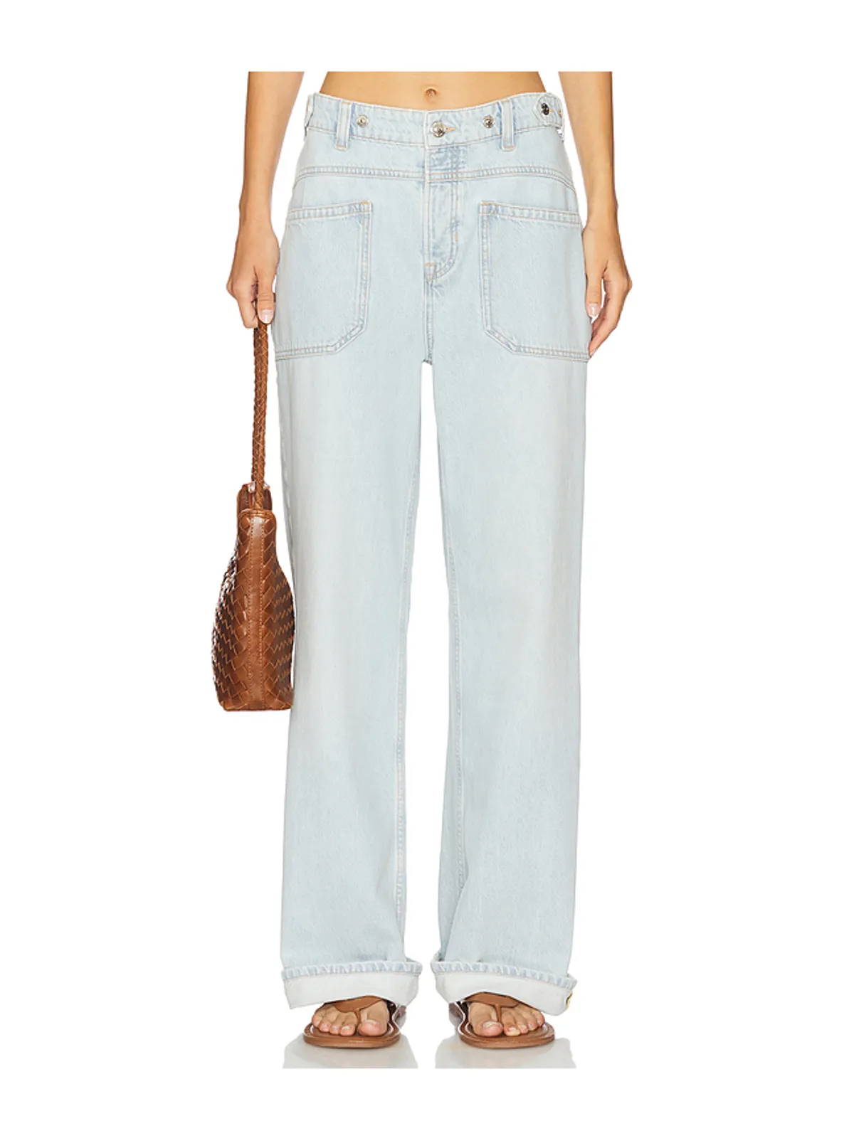 Free People PALMER カフワイドレッグ - 画像1