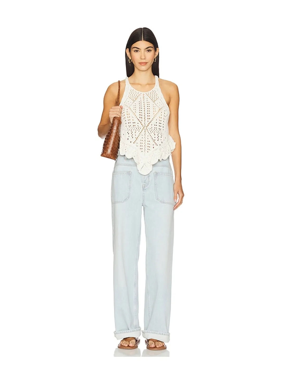 Free People PALMER カフワイドレッグ - 画像6