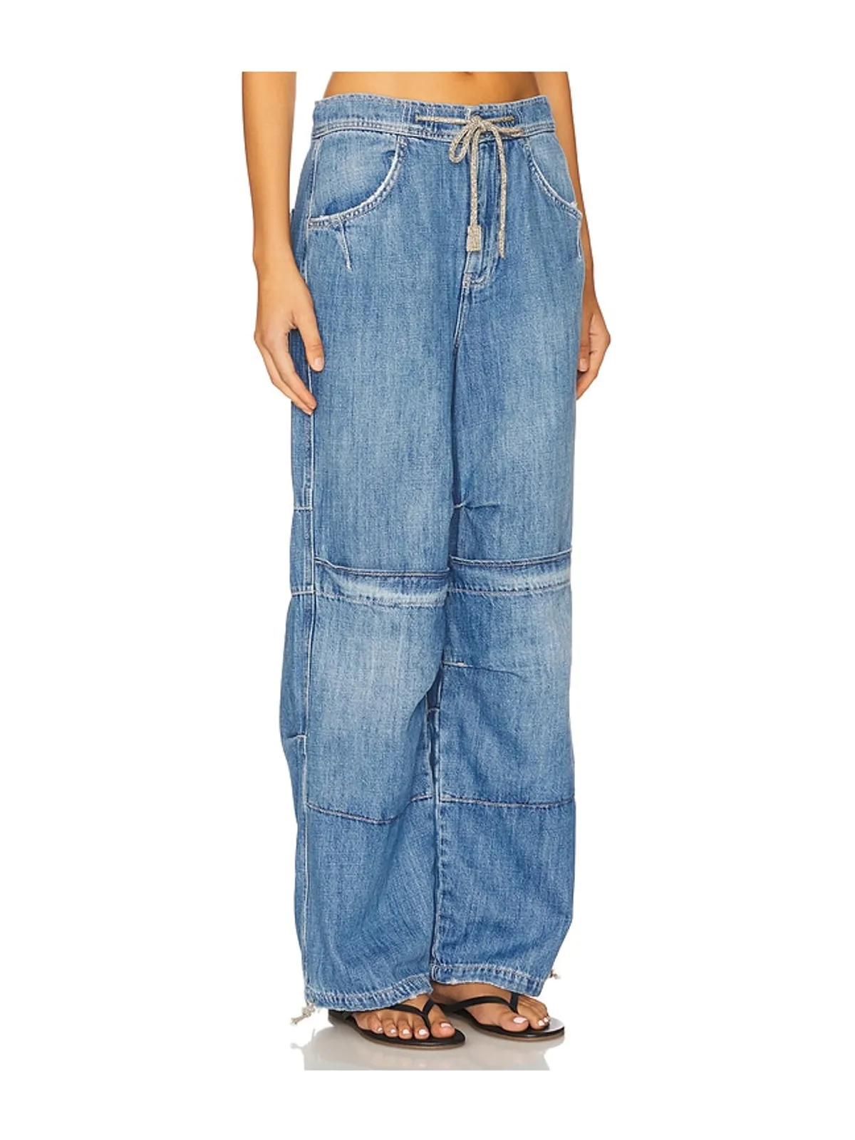 Free People LOGAN ドローストリング付カーゴジーンズ - 画像3