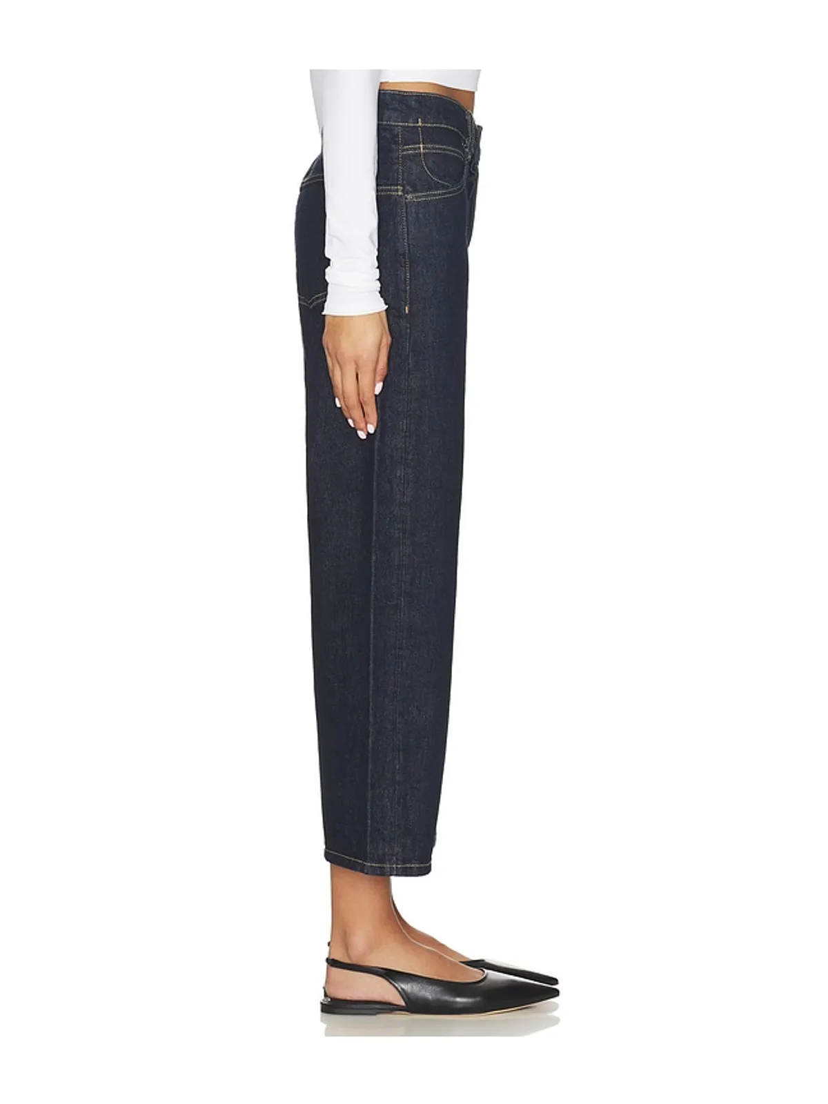 Free People DEEP TRANCE ドロップショルダーボーイフレンド - 画像3