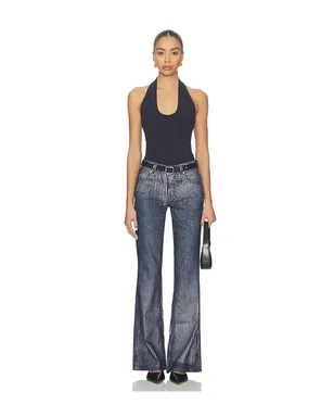 Free People WEST COAST メタリックフレア - Blue,Metallic Silver. - サムネイル5