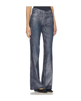 Free People WEST COAST メタリックフレア - Blue,Metallic Silver. - サムネイル2