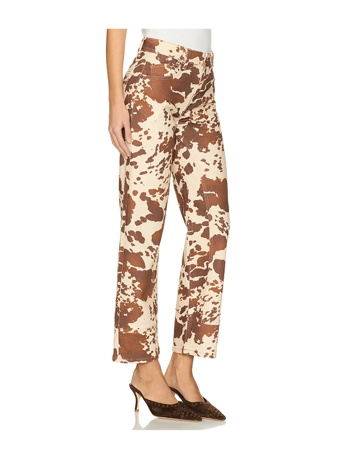 Free People RISK TAKER プリントワイドレッグ - 画像2