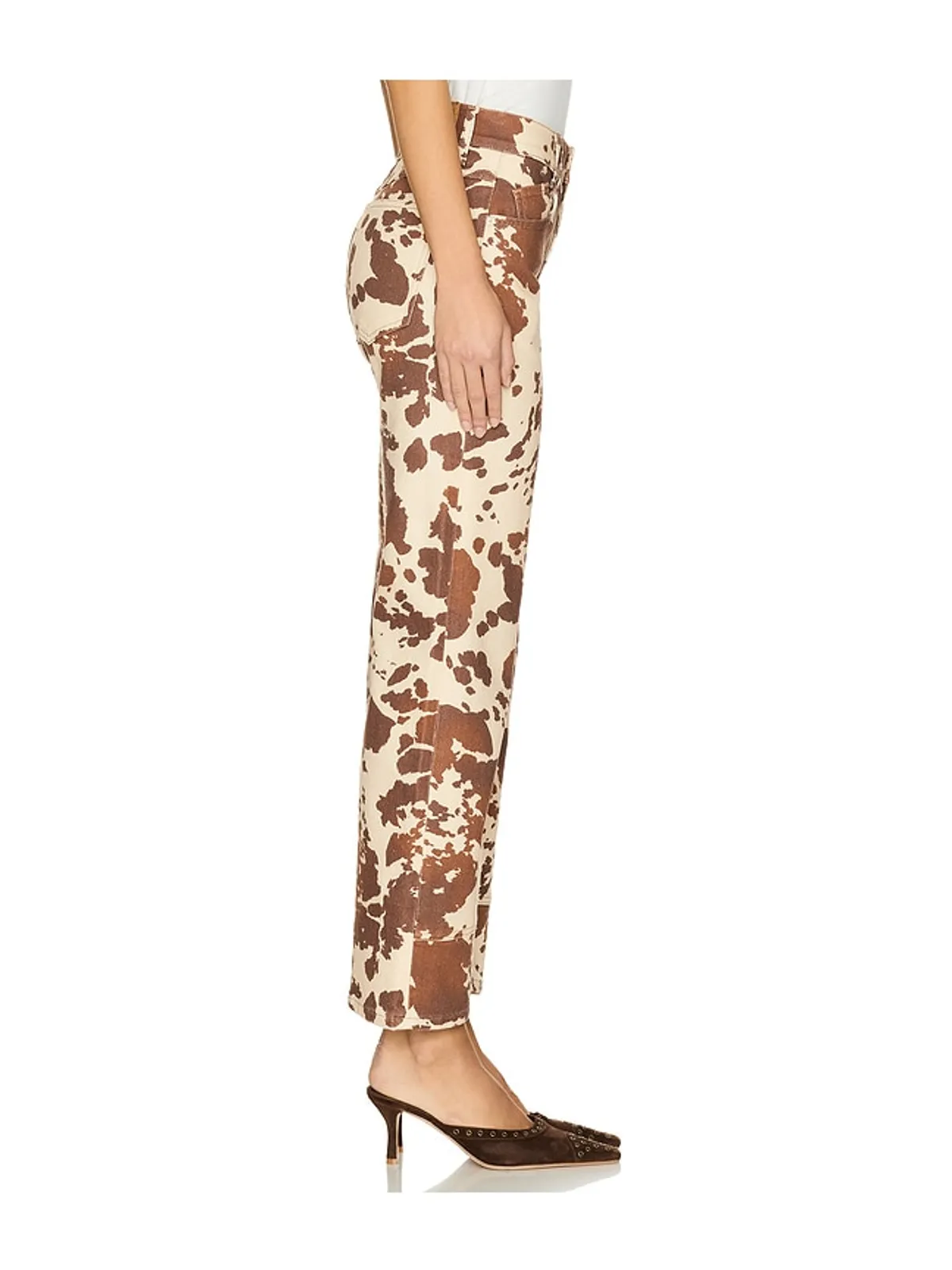 Free People RISK TAKER プリントワイドレッグ - 画像3