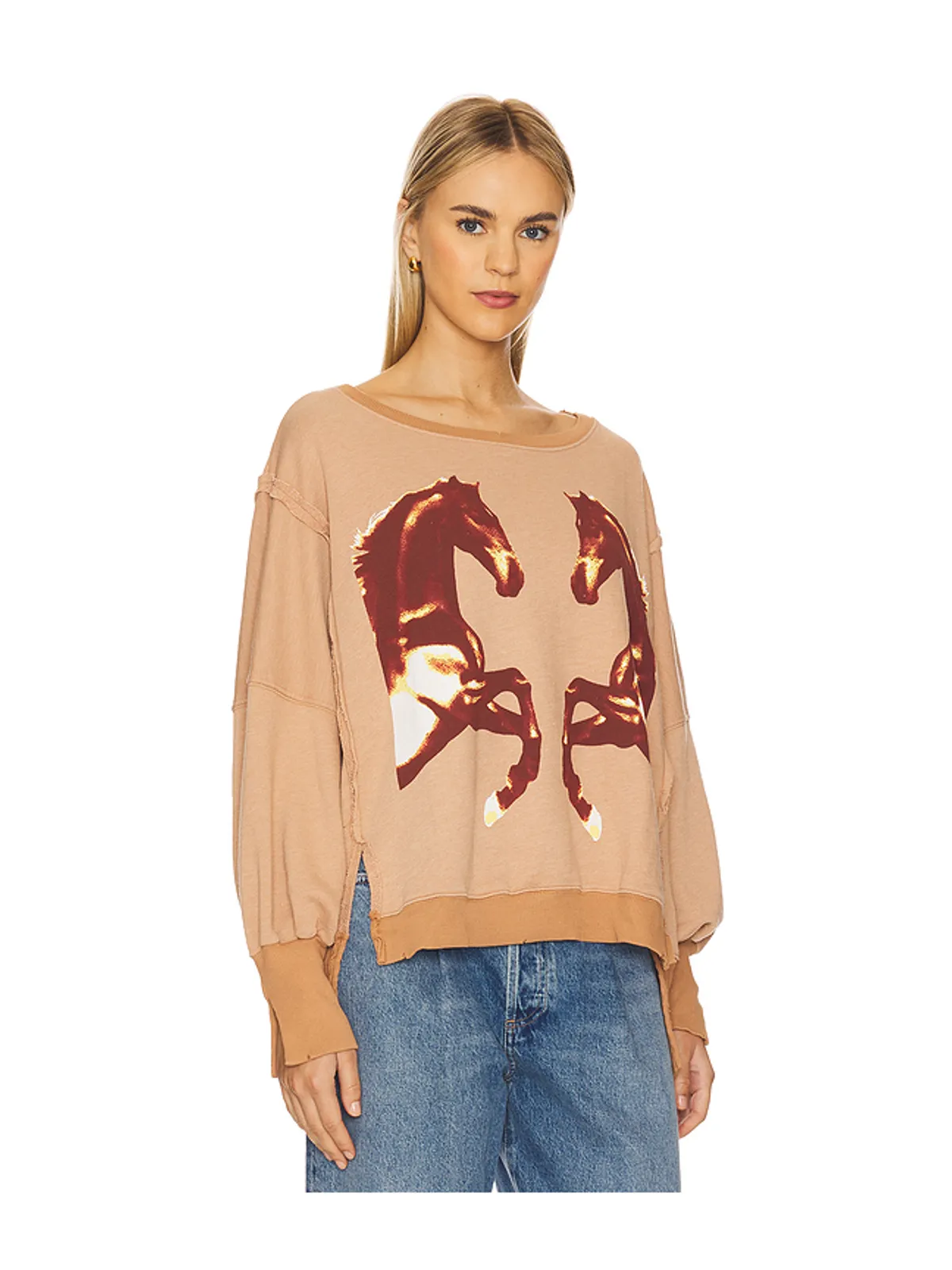 Free People GRAPHIC CAMDEN スウェットシャツ - 画像2