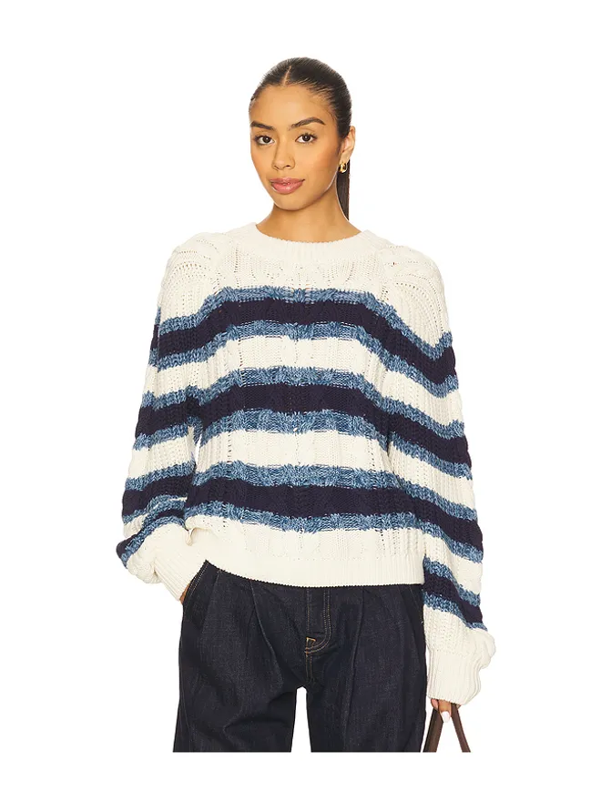 Free People Free People FRANKIE ケーブルストライププルオーバーの商品画像