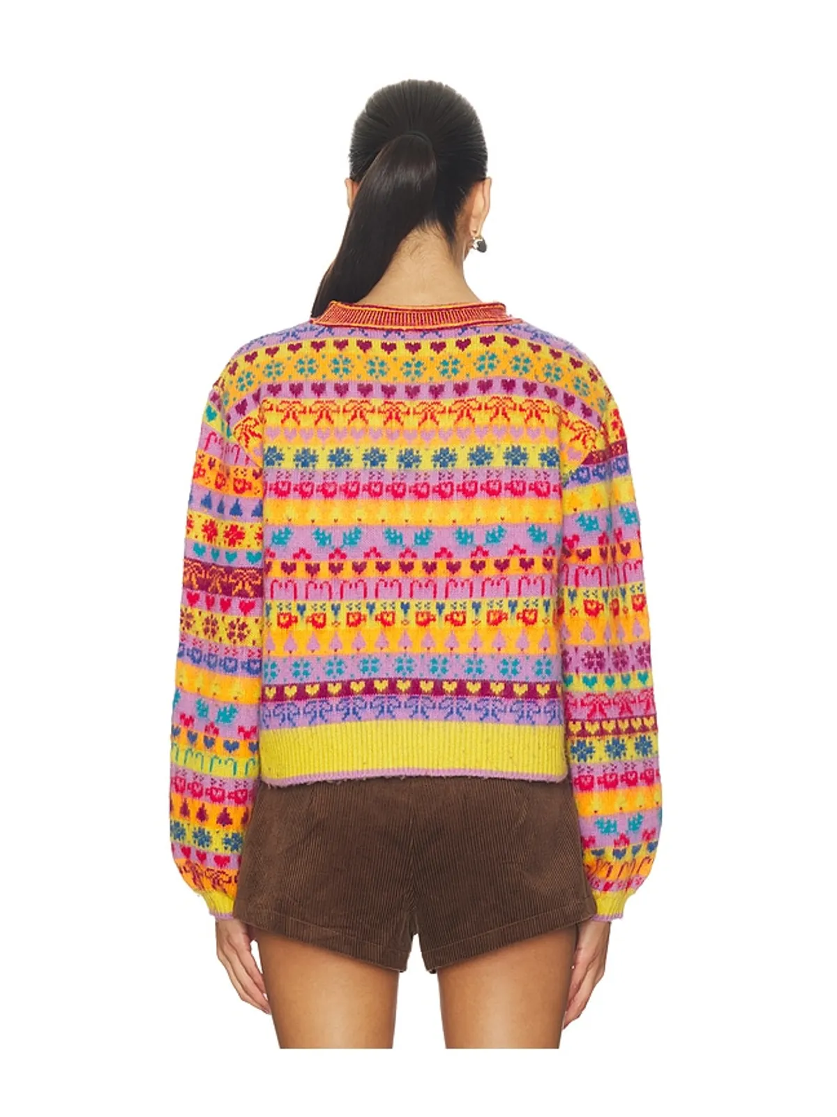 Free People FAVORITE THINGS セーター - Lavender,Orange. - 画像3