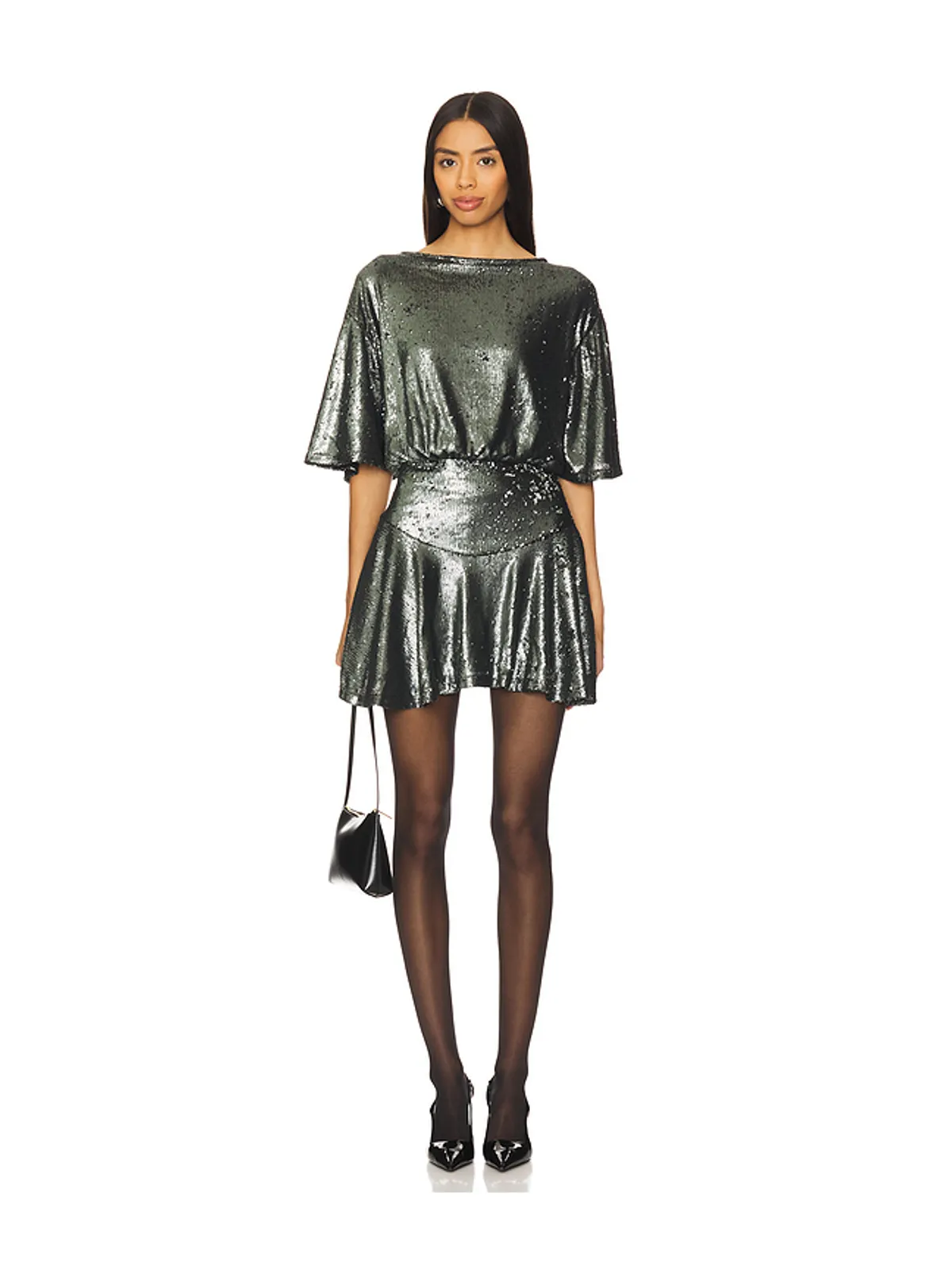 Free People FREE PEOPLE MANUKA ミニドレス - Metallic Silver, grey. - 画像1