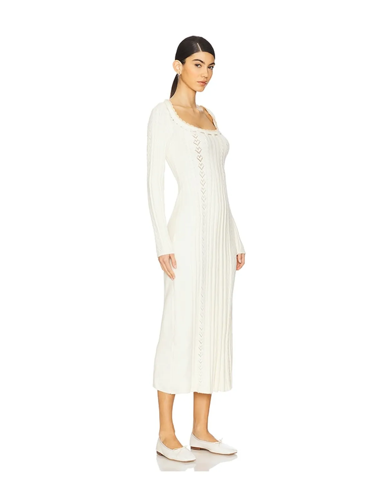 Free People FREE PEOPLE HEART OF GOLD ミディ丈ドレス - 画像3