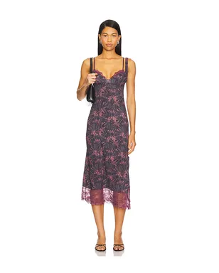 Free People INTIMATELY FP PARTY CRASHER ミディスリットドレス - Mauve,Grey. - サムネイル2