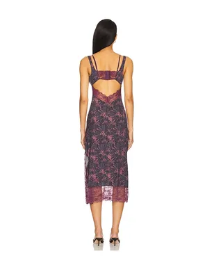 Free People INTIMATELY FP PARTY CRASHER ミディスリットドレス - Mauve,Grey. - サムネイル4