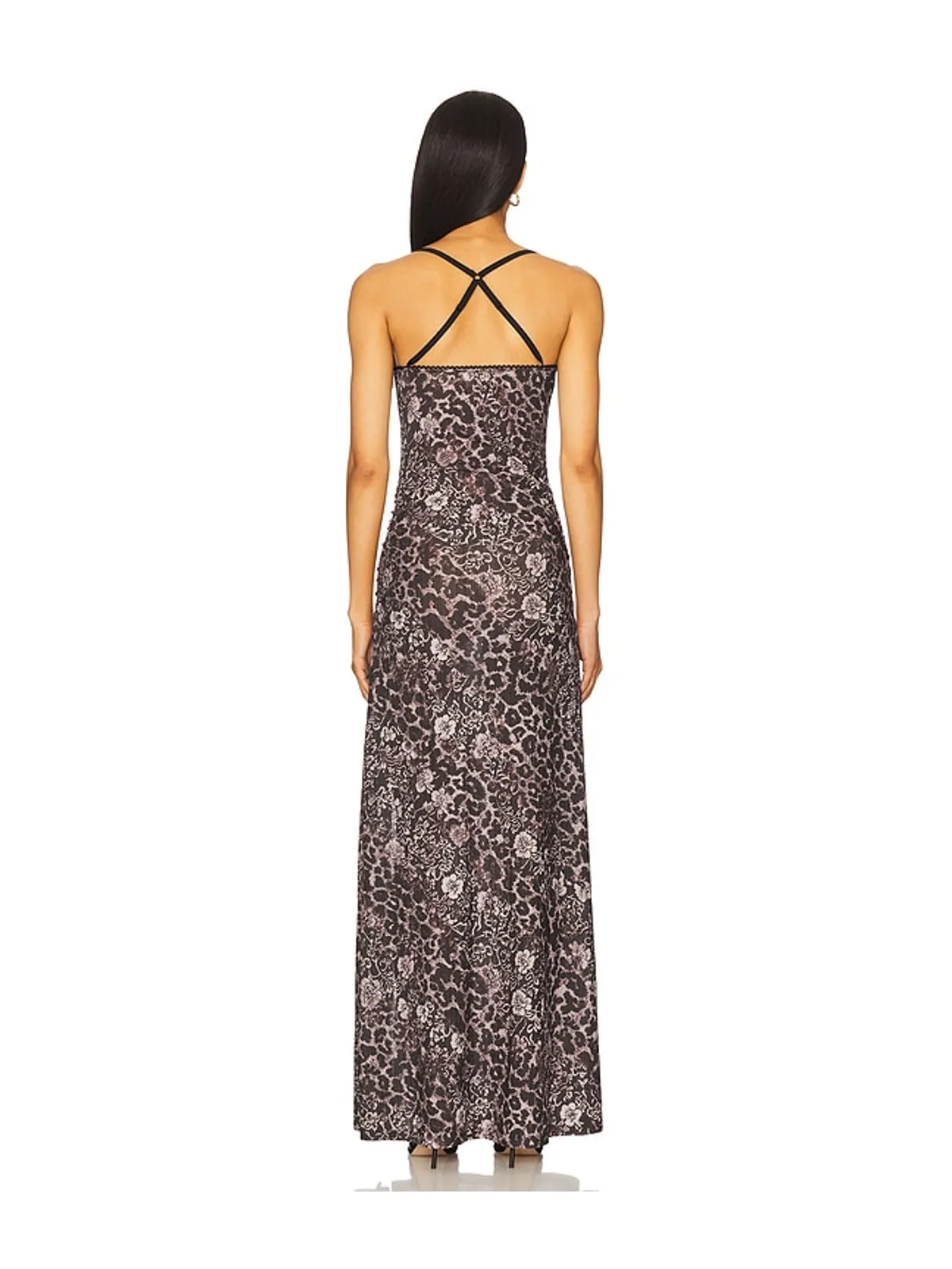 Free People CONCRETE JUNGLE マキシスリップ - Charcoal,Grey. - 画像4