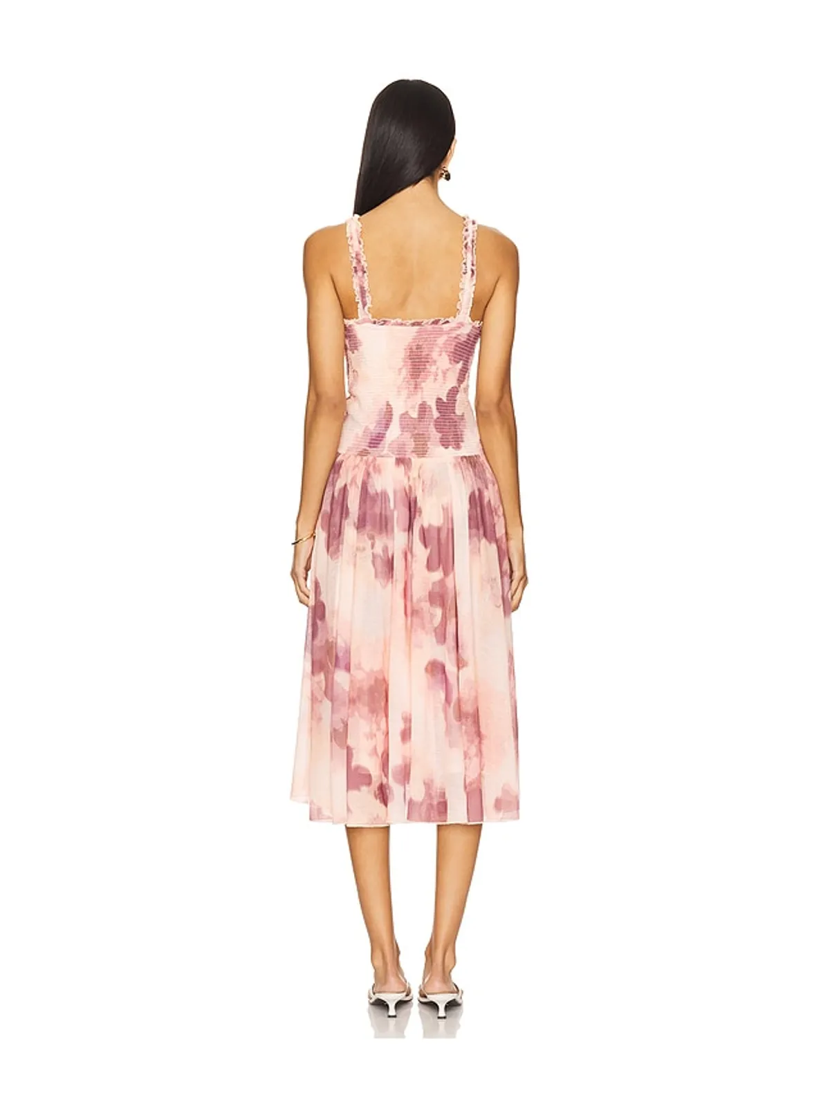 Free People TESSA スモック加工ミディドレス - 画像3