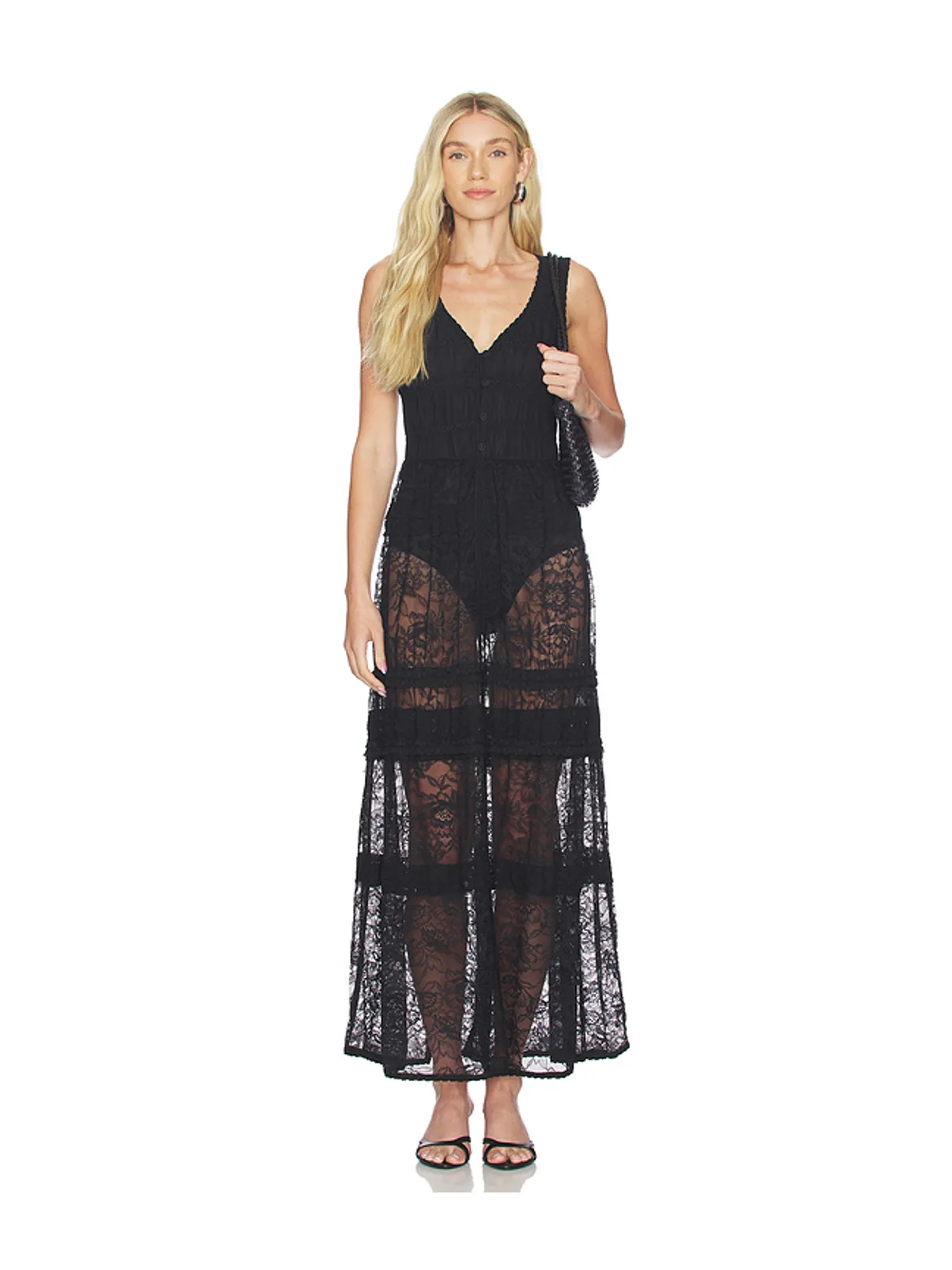 Free People FREE PEOPLE SWEET SALOON スリーブレスマキシドレス - 画像2