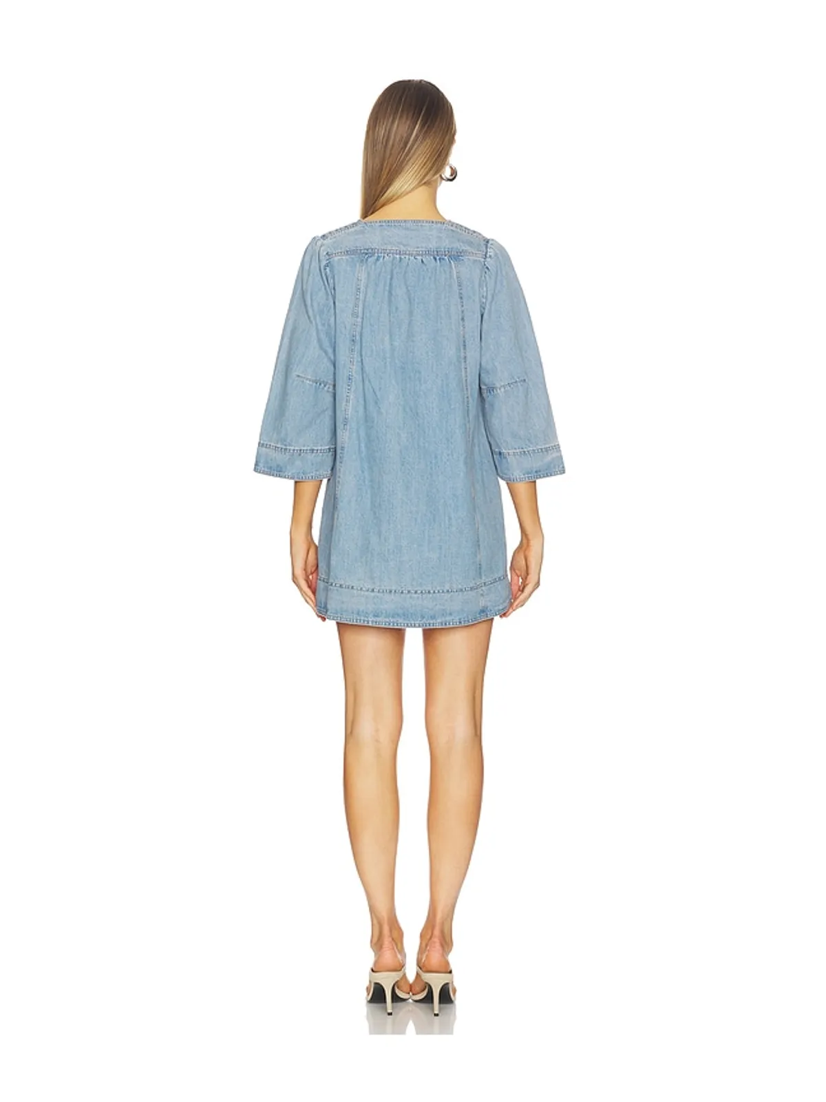 Free People FREE PEOPLE GOLDIE バルーンスリーブドレス - 画像3