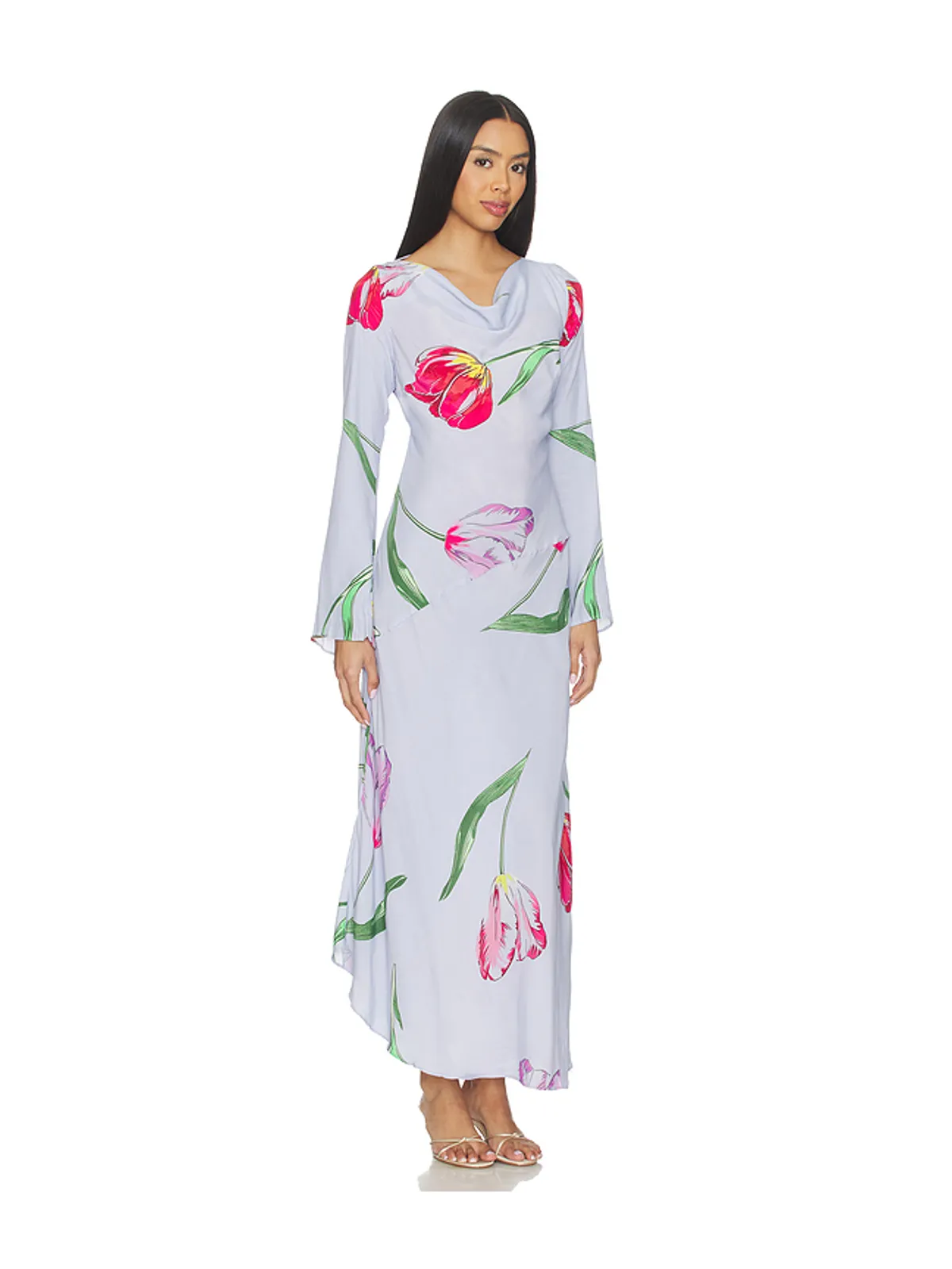 Free People FREE PEOPLE ZADIE ダイアゴナルシームミディドレス - 画像2