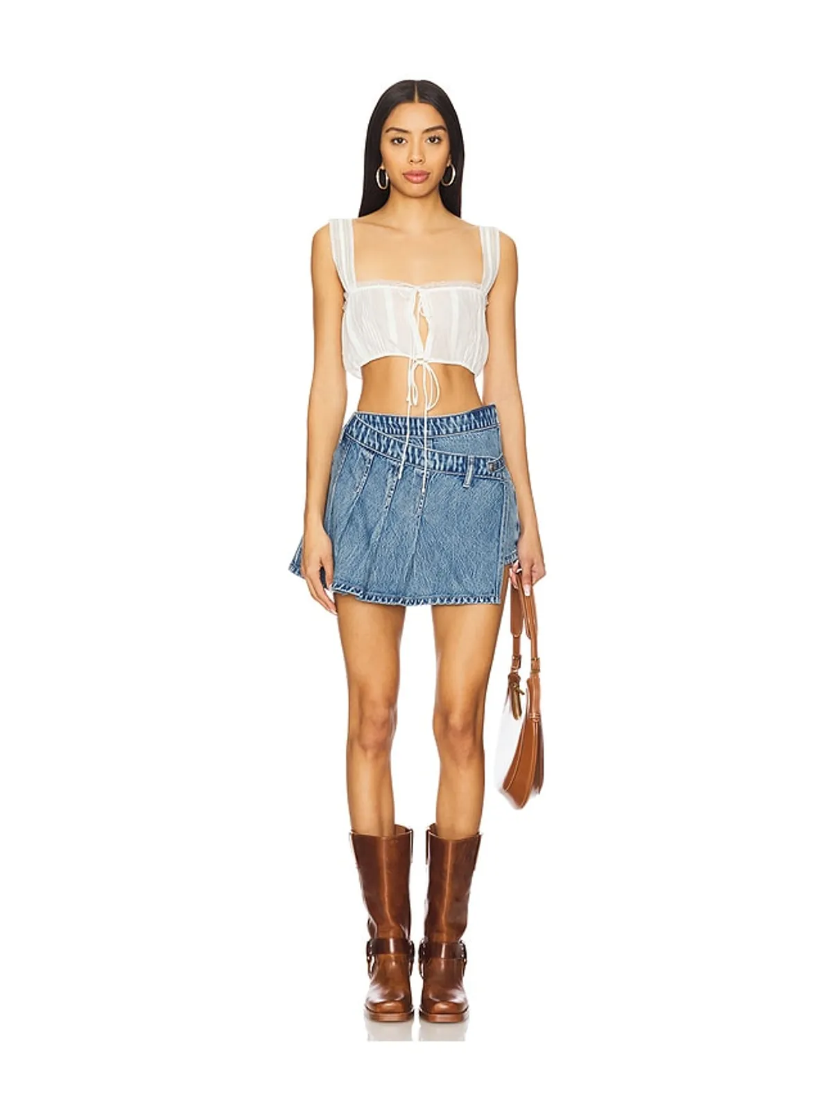 Free People WE THE FREE STEPHIE デニムスコート - 画像5