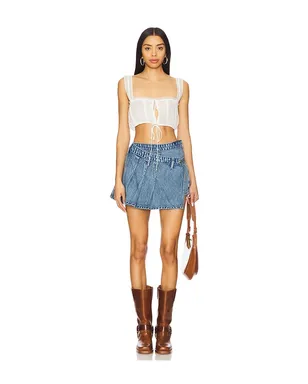 Free People WE THE FREE STEPHIE デニムスコート - サムネイル5