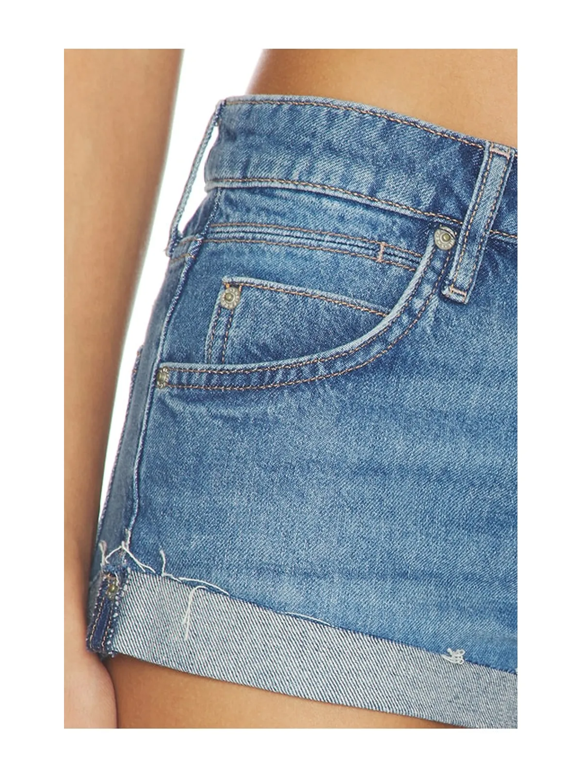Free People WE THE FREE CALI 裾折り返しショートパンツ - 画像7