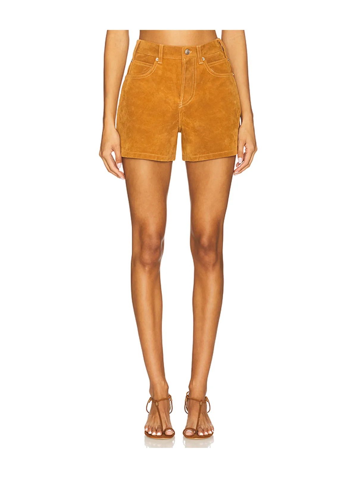 Free People TIPPI フェイクスエードショートパンツ - 画像1