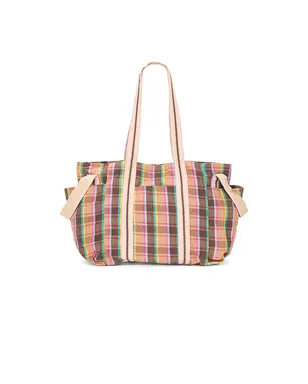 Free People Oksana Multi Print Tote Bag - Brown,Pink. - サムネイル1