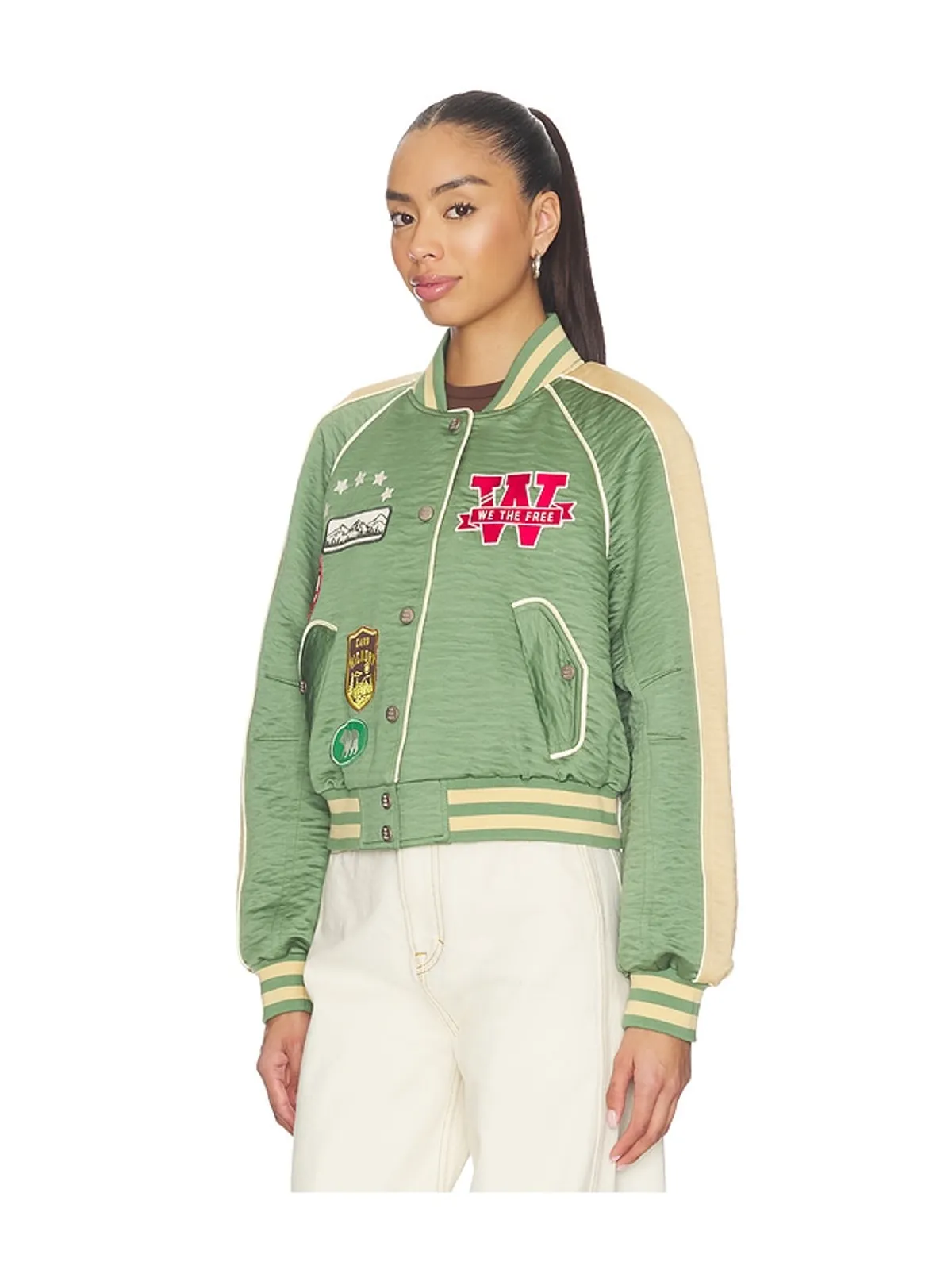 Free People WE THE FREE STAR POWER SOUVENIR ジャケット - 画像4