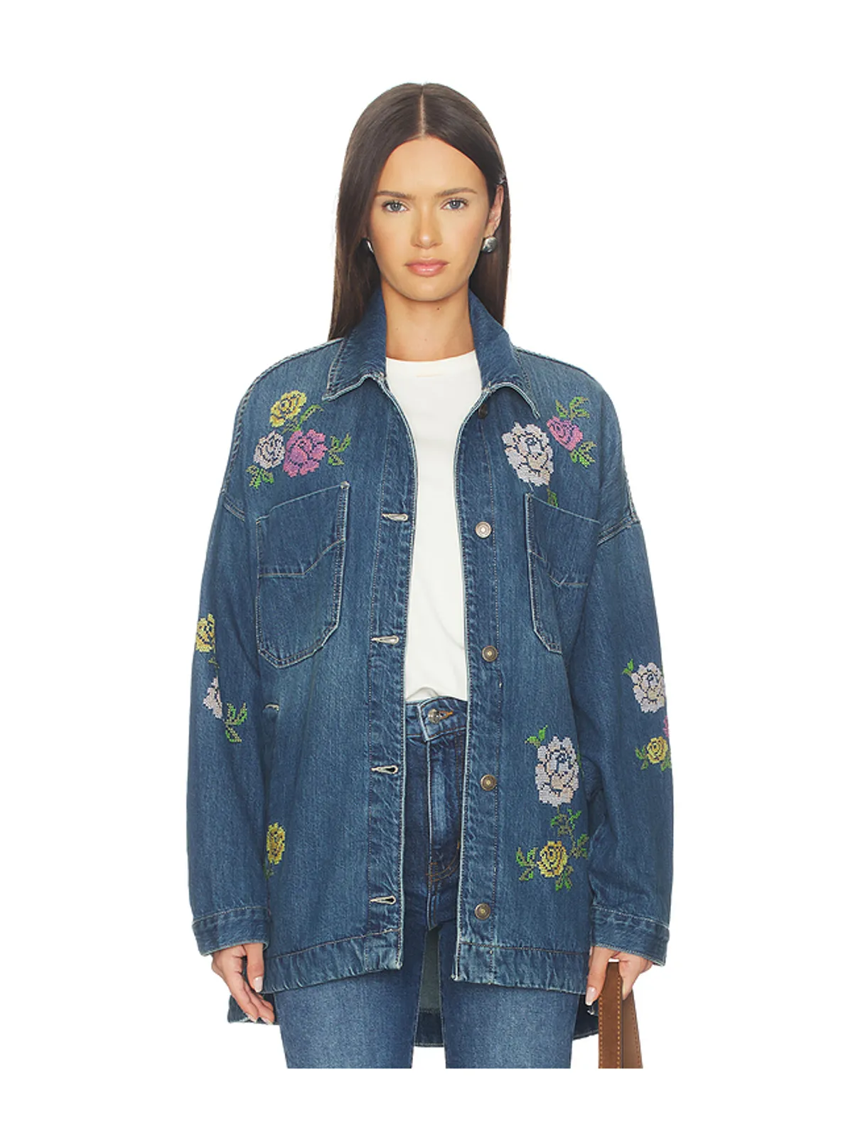 Free People WE THE FREE MADISON CITY 刺繍入りジャケット - 画像1
