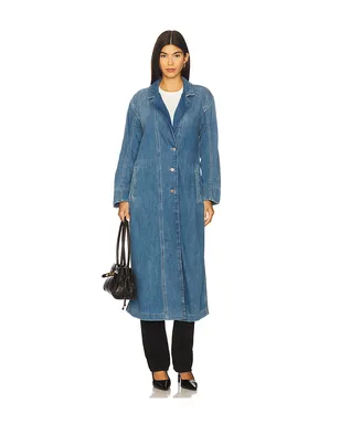 Free People MONIQUE インディゴ ダスター - サムネイル2