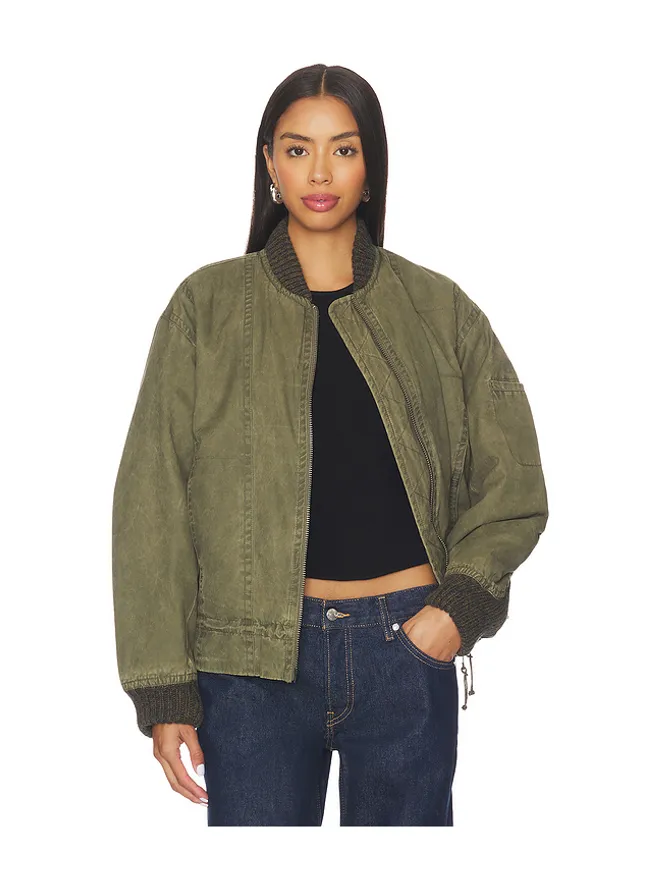 Free People Free People JAX ウォッシュドボンバージャケットの商品画像