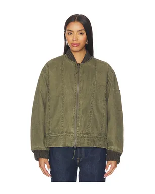 Free People JAX ウォッシュドボンバージャケット - サムネイル2