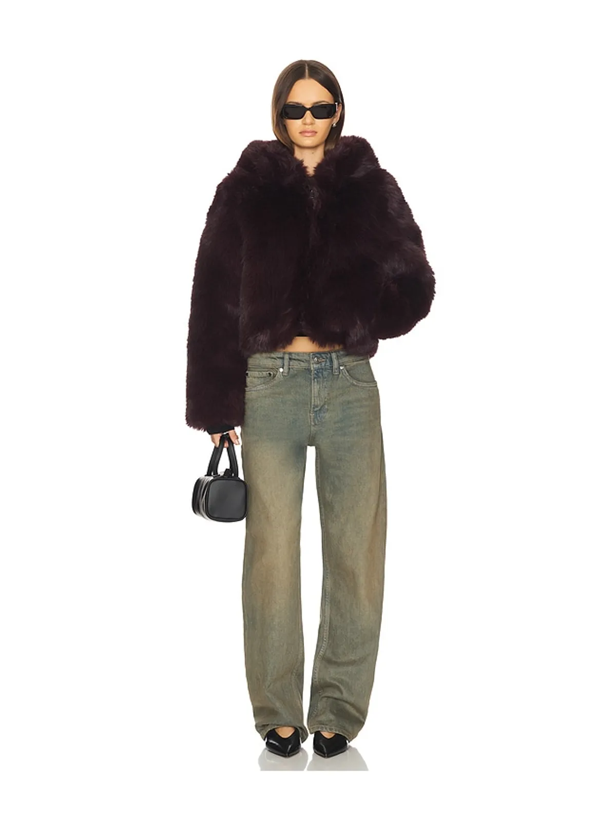 Free People LOUDER PLEASE フェイクファージャケット - 画像5